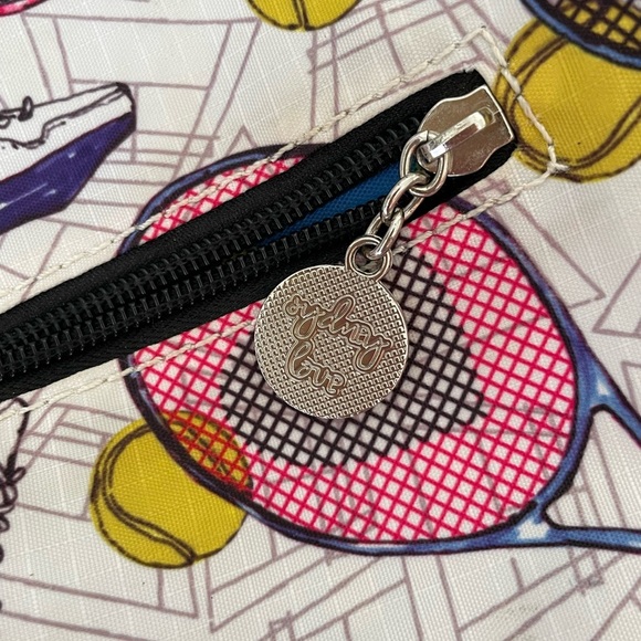 Sydney Love Sport Large Tennis Sport Backpack Racket Holder Pink White Blue - Picture 5 of 14